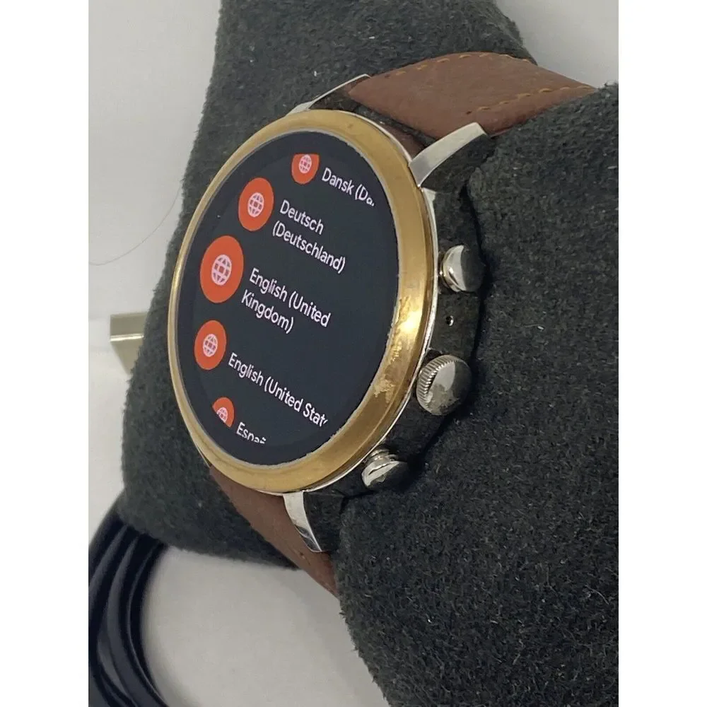 Fossil Gen 4 Authentic Digital Dial Smart Watch Custom Band FTW6016 AB514